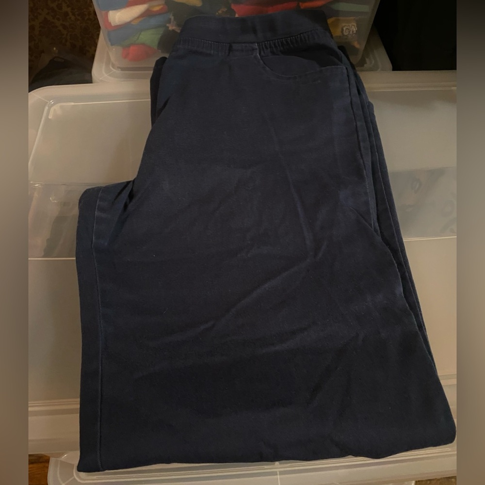 Wonder Nation Girls Dark Blue Chinos